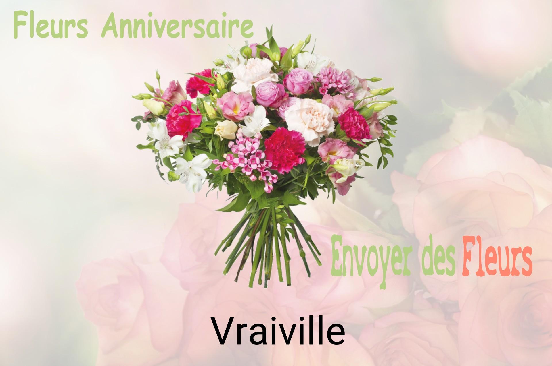 Bouquet de fleurs d’anniversaire livré à Vraiville