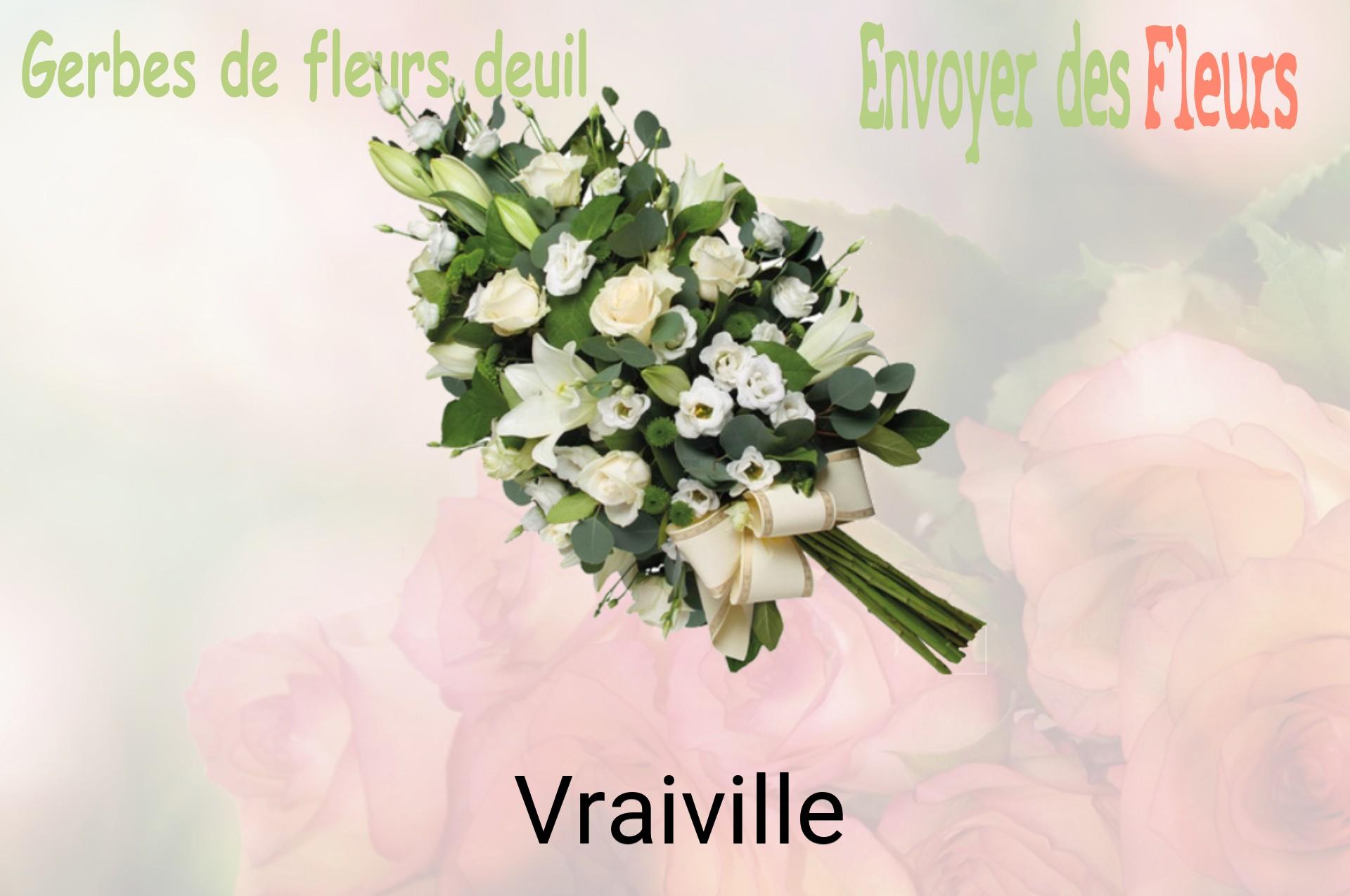 Gerbe de fleurs de deuil livrée à Vraiville